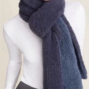 Barefoot Dreams Scarf CozyChic Lite Confetti Scarf Deep Sea Blue Indigo New